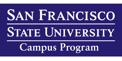 sfsu logo with added white underline